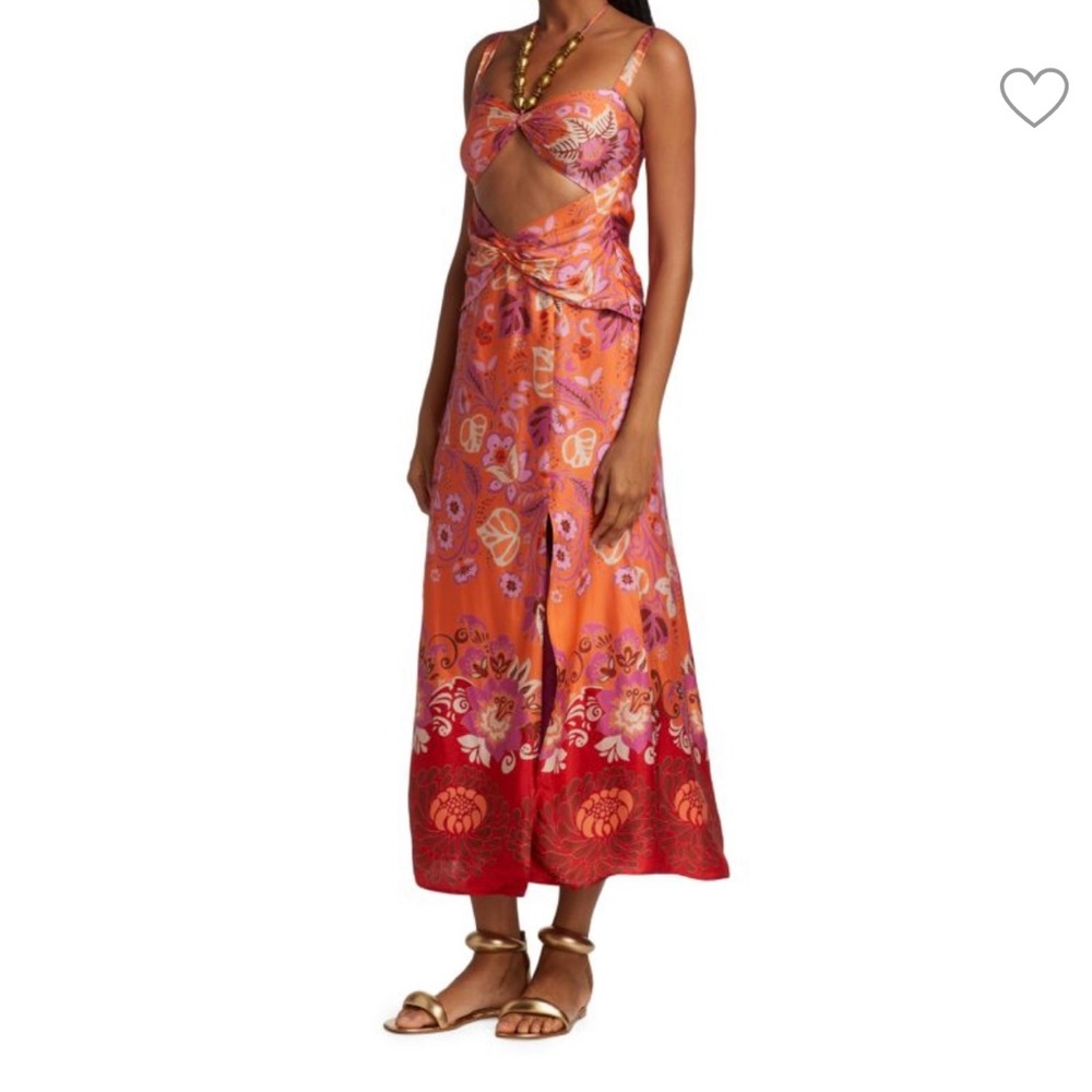 ALEXIS
Nisa Floral Cut Out Midi Dress